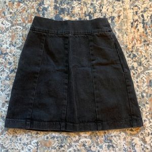 Top Shop Black Denim Mini Skirt
